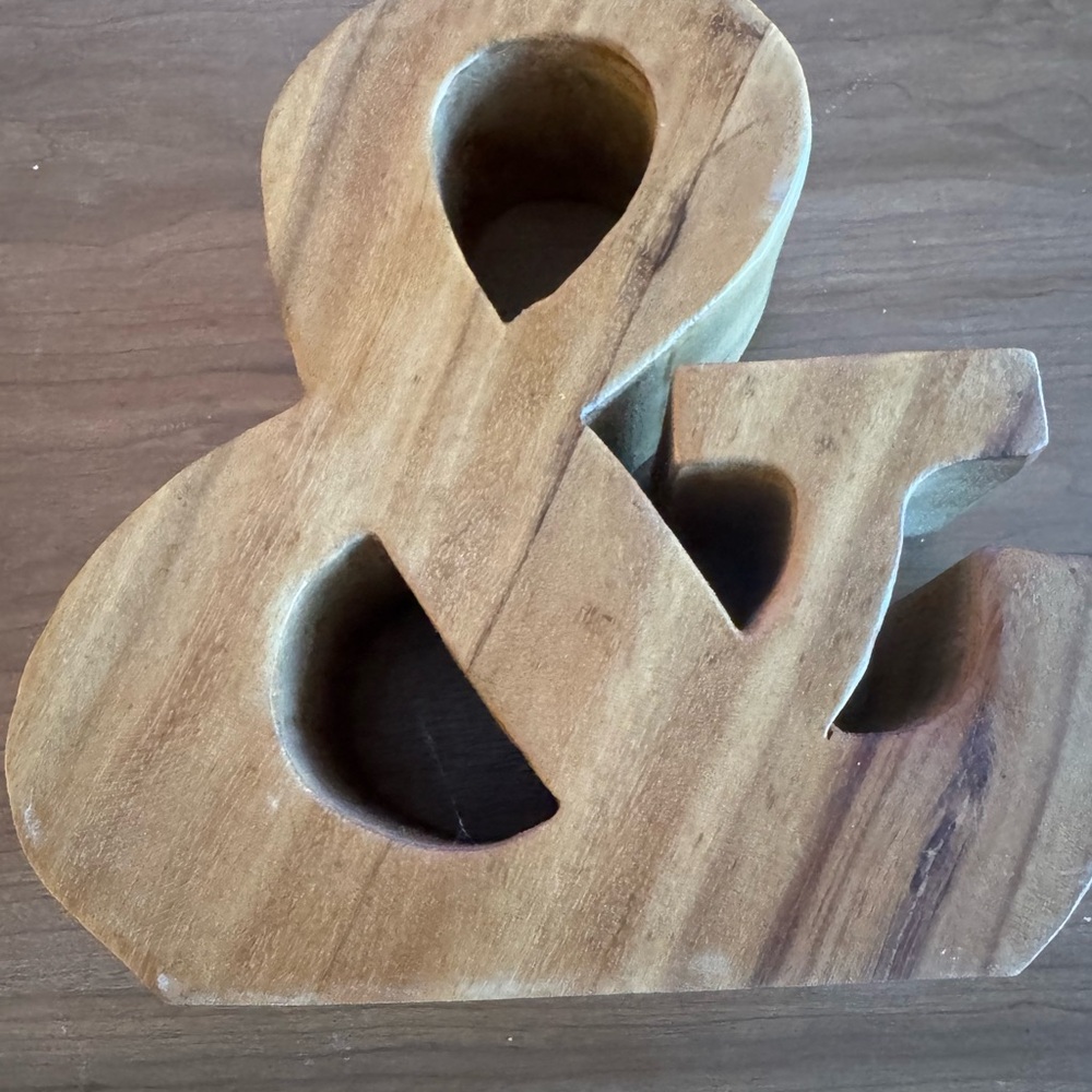 Wooden Ampersand Decor - Picture 9 of 13